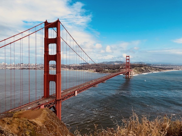 Golden bridge dal viewpoint battery spencer di San Francisco
